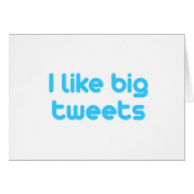 Eu gosto de tweets grandes cartao