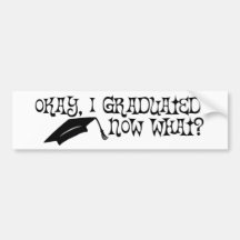 Eu graduei-me. Agora que? Adesivo