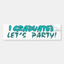 Eu graduei-nos, deixei- Party Adesivo