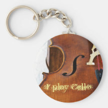 Eu jogo o violoncelo chaveiro