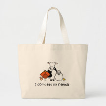 Eu não como meus amigos bolsa