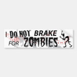 Eu não travo para zombis - branco adesivos