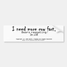 Eu preciso mais vaca fart, repetição dos ursos.  E Adesivo