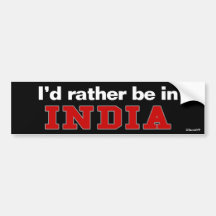 Eu preferencialmente estaria em India Adesivo