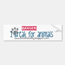 Eu quebro para animais adesivo