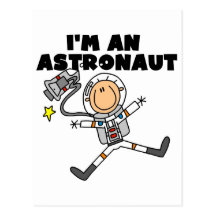 Eu sou camiseta e presentes de um astronauta cartoes postais