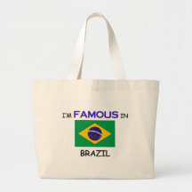 Eu sou famoso em BRASIL Bolsa De Lona