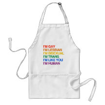 Eu sou GLBT que eu sou HUMANO Avental