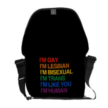 Eu sou GLBT que eu sou HUMANO Bolsas Mensageiro