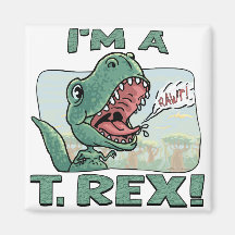 Eu sou ideias de um presente de T. Rex Dinossauro Imã De Refrigerador