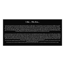 Eu sou… Nós somos… Panfletos Informativos Personalizados