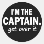 Eu sou o capitão. Obtenha sobre ele - engraçado Adesivo