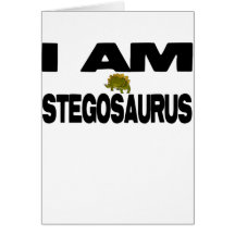 Eu sou Stegosaurus Cartao