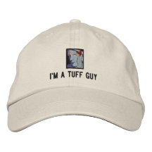 Eu sou um boné de beisebol do indivíduo do tufo
