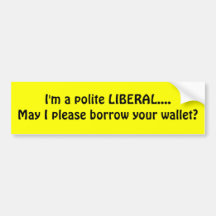 Eu sou um LIBERAL polido…. Adesivos