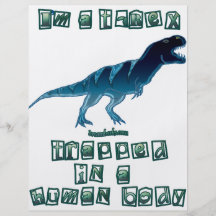 Eu sou um T-Rex Panfleto Personalizado