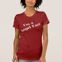 Eu sou um t-shirt da cara do anjo