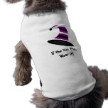 Eu sou um traje do cão da bruxa roupas para pets