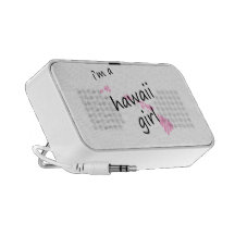 Eu sou uma menina de Havaí Caixinha De Som Para iPod