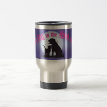 Eu te amo à lua e à parte traseira caneca