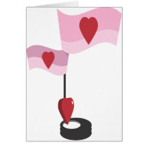 Eu te amo bandeira do cartão do dia de são valenti