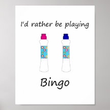 Eu um pouco estaria jogando o bingo (os daubers) impressão