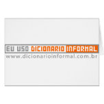 Eu uso Dicionário inFormal postais