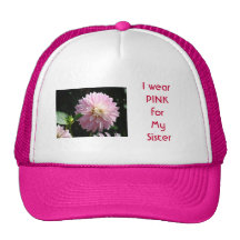 Eu visto o ROSA para minhas flores cor-de-rosa da  Bonés
