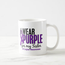 Eu visto o roxo para meu lúpus da irmã 10 canecas
