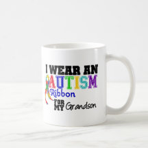 Eu visto uma fita do autismo para meu neto caneca