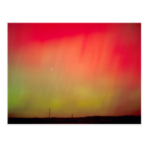 EUA, Idaho. Borealis da Aurora, aurora boreal em 2 Cartao Postal