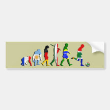 Evolução de África do Sul de presentes do futebol  Adesivo