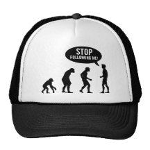 evolução - pare de seguir-me! boné