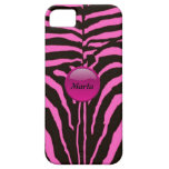 Exemplo cor-de-rosa da zebra iPhone5 iPhone 5 Capas