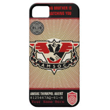 Exemplo da case mate da polícia 1984 AMSOC do pens Capas De iPhone 5 Case-Mate