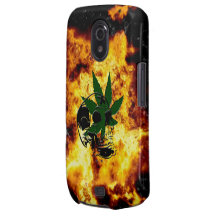 Exemplo flamejante de Samsung da planta do crânio  Capa Galaxy Nexus