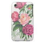 Exemplo francês dos rosas 3 do vintage capas iPhone 3 Case-Mate