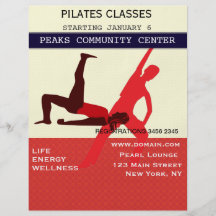 Exercício de Pilates Modelo De Panfleto