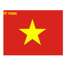 Exército de povos de Vietnam, bandeira de Vietnam Cartao Postal