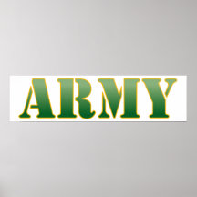Exército dos EUA - texto verde Posteres