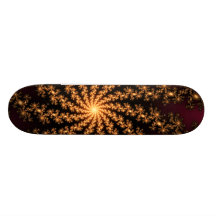 Explosão dourada de incandescência do Fractal em B Skates