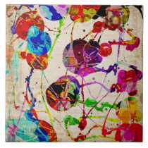 Expressionism abstrato 2 azulejos