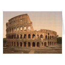 Exterior do Colosseum, Roma, Italia Cartao