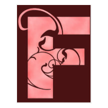 F inicial cartões postais