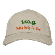 F.R.O.G. Chapéu bordado Bones