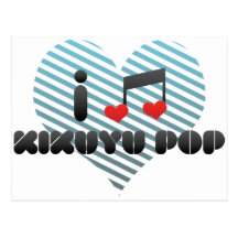 Fã do pop do kikuyu cartao postal