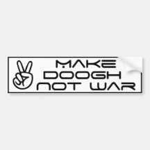 Faça a guerra de Doogh não Adesivos