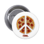"Faça a pizza, botões não da guerra" Pins
