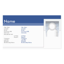 Facebook - negócio cartoes de visitas
