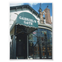 Fachada da porta de Gabriel no búfalo New York Foto Artes